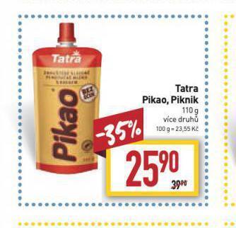Billa Tatra pikao, piknik nabídka