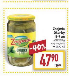 Billa Znojmia okurky 5-7 cm nabídka