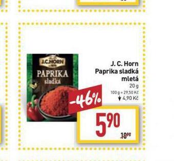 J.c. horn paprika sladká mletá