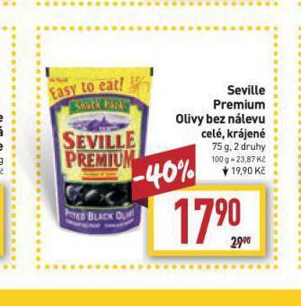 Billa Seville premium olivy bez nálevu nabídka