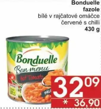 Jip Bonduelle fazole bílé v rajčatové omáčce červené s chili 430g nabídka
