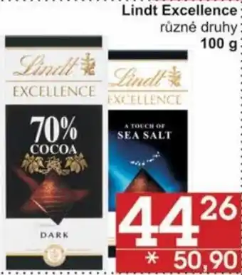 Jip Lindt Excellence 100g, různé druhy nabídka