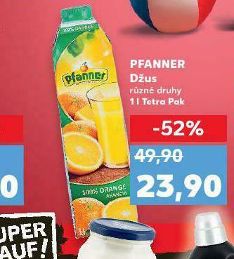 Kaufland Pfanner džus nabídka