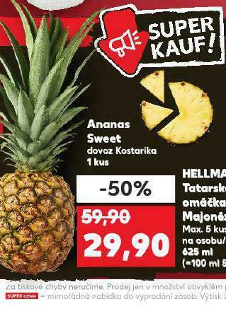 Kaufland Ananas sweet nabídka