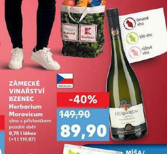 Kaufland Zámecké vinařství bzenec nabídka