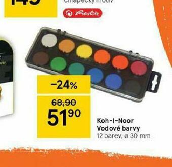 Tesco Koh-i-noor vodové barvy nabídka