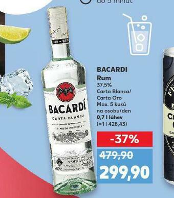 Kaufland Bacardi rum nabídka