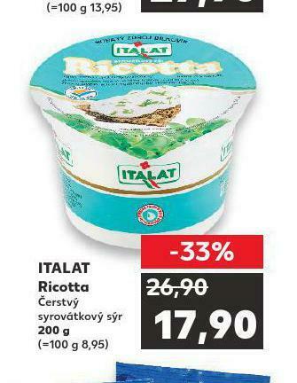 Kaufland Italat ricotta nabídka