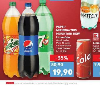 Kaufland Mountain dew 2l nabídka