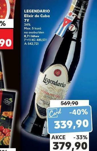 Kaufland Legendario elixir de cuba nabídka