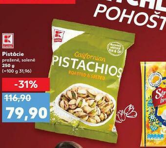 Kaufland Pistácie pražené, solené nabídka