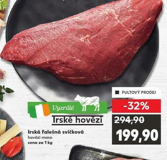 Kaufland Irská falešná svíčková nabídka