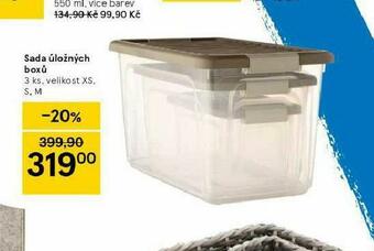Tesco Sada úložných boxú nabídka