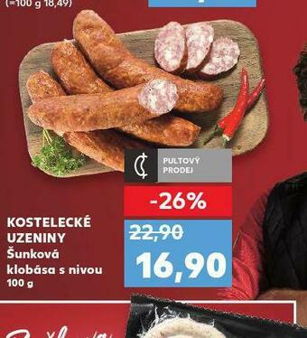 Kaufland Šunková klobása s nivou nabídka