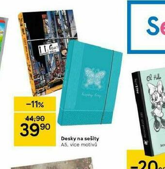Tesco Desky na sešity nabídka
