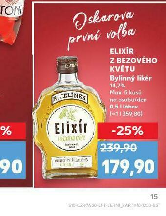 Kaufland Elixír z bezového květu nabídka