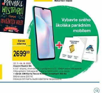 Tesco Xiaomi redmi 9a nabídka
