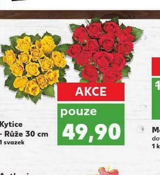 Kaufland Kytice růže 30 cm nabídka
