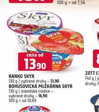 Terno Bohušovická mlékárna skyr nabídka