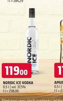 Terno Nordic ice vodka nabídka