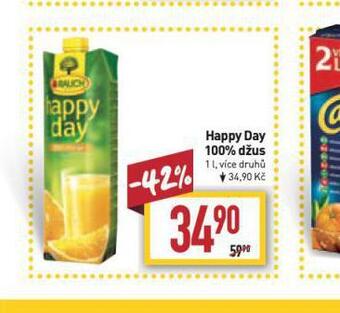 Billa Happy day 100% džus nabídka
