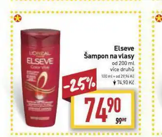 Billa Loreal elseve šampon nabídka