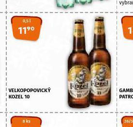 Terno Pivo velkopopovický kozel 10 nabídka