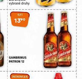 Terno Pivo gambrinus patron 12 nabídka
