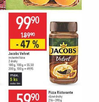 Globus Jacobs velvet instantní káva nabídka