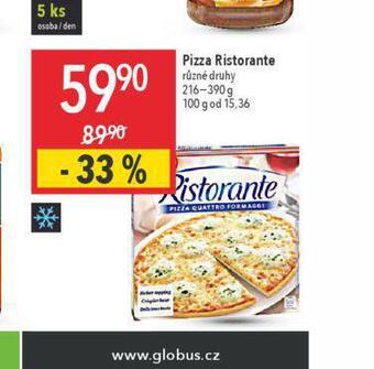 Globus Pizza ristorante nabídka