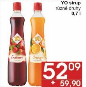 Jip YO sirup 0,7l nabídka