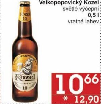 Jip Velkopopovický Kozel světlé výčepní 0,5l nabídka