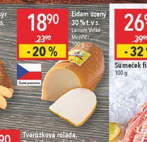 Globus Eidam uzený 30% nabídka