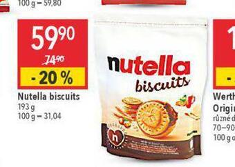 Globus Nutella biscuits nabídka