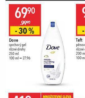 Globus Dove sprchový gel nabídka