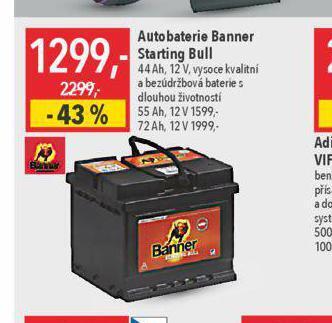 Globus Autobaterie banner starting bull 72 ah nabídka