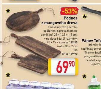 Podnos z mangového dřeva