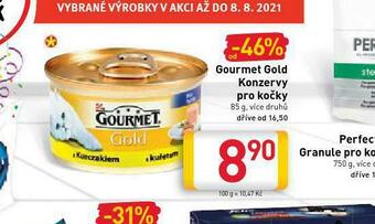 Billa Gourmet gold konzerva pro kočky nabídka