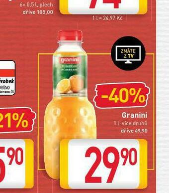 Billa Granini nabídka