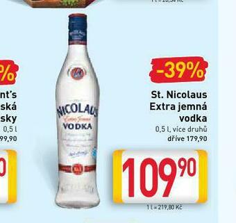 Billa St. nicolaus extra jemná vodka nabídka