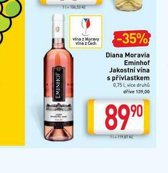 Billa Diana moravia eminhof nabídka