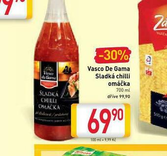 Billa Vasco de gama sladká chilli omáčka nabídka