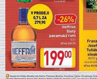 Billa Heffron 5letý panamský rum nabídka