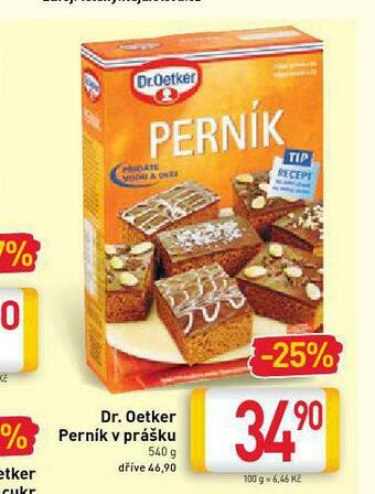 Billa Dr. oetker perník v prášku nabídka