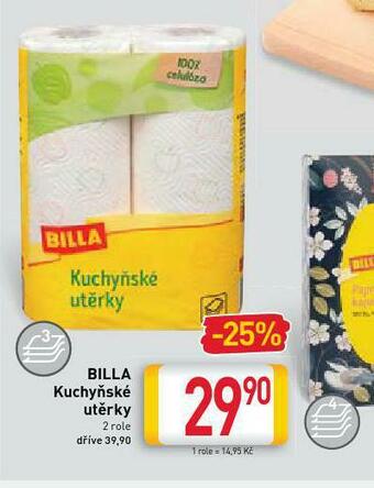 Billa Billa kuchyňské utěrky nabídka
