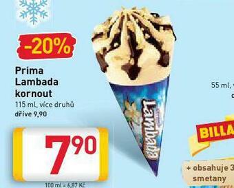 Billa Prima lambada kornout nabídka