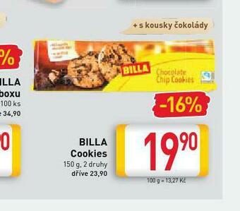 Billa Billa cookies nabídka