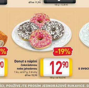 Billa Donut s náplní nabídka