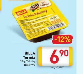 Billa Billa termix nabídka