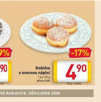 Billa Kobliha s ovocnou náplní nabídka